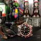 New Copy Rolex Submariner Rose Gold Diamond Watch Black Rubber band (6)_th.jpg